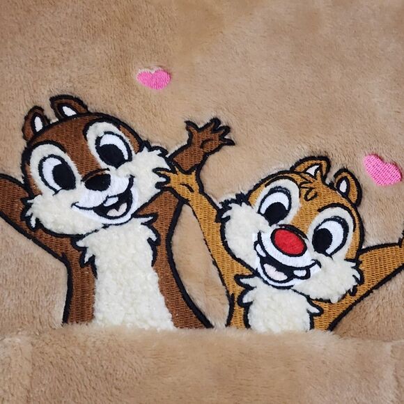 H&M Disney Chip n Dale Super Soft Plush Hoodie Sweatshirt Size 6x/7 - Picture 6 of 10